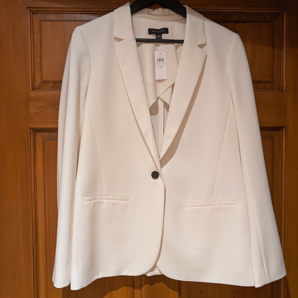 Ann Taylor Cream Blazer